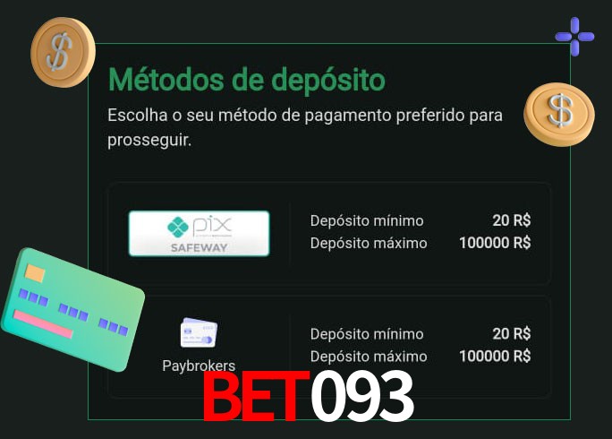 O cassino BET093 oferece uma grande variedade de métodos de pagamento