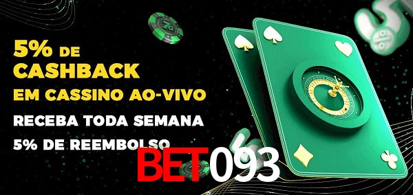 Promoções do cassino ao Vivo BET093